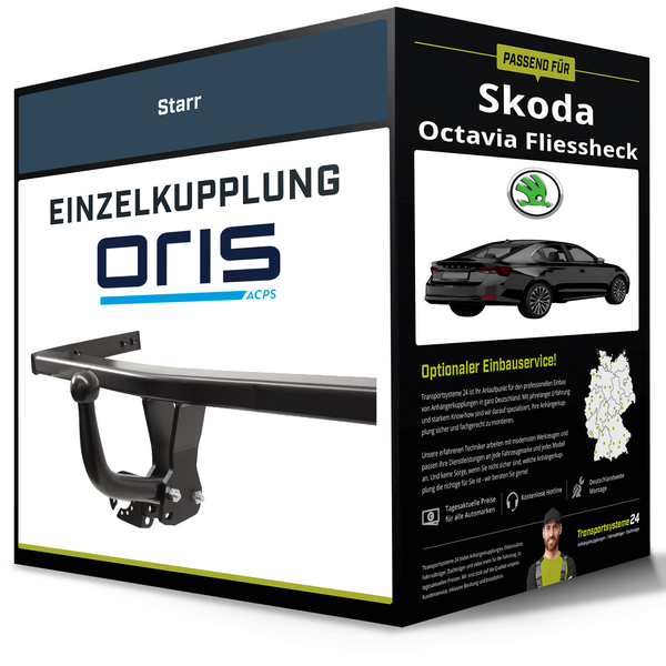 Starre AnhäNgerkupplung für Skoda Octavia Fliessheck 01.20- IV Typ NX3 Oris NEU-image
