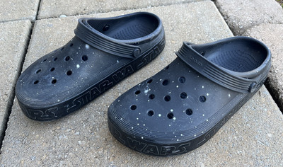 Star Wars Off Courts Clogs Crocs Adults Size Women's 8 Men's 6   Preowned