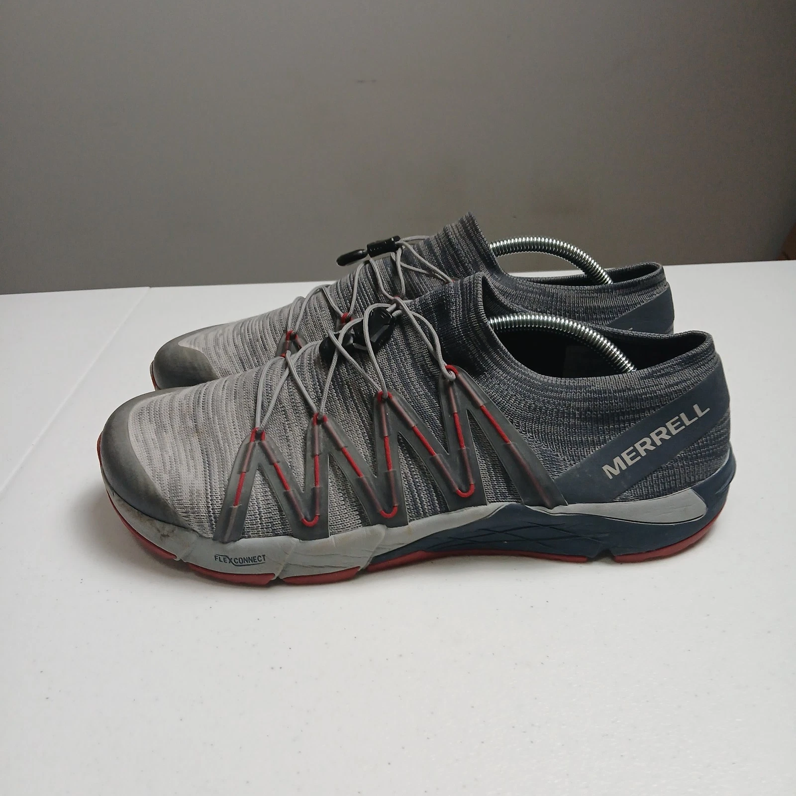 Merrell Bare Access Shoes Sneakers Mens 11.5 Gray Slip On Minimalist Trail