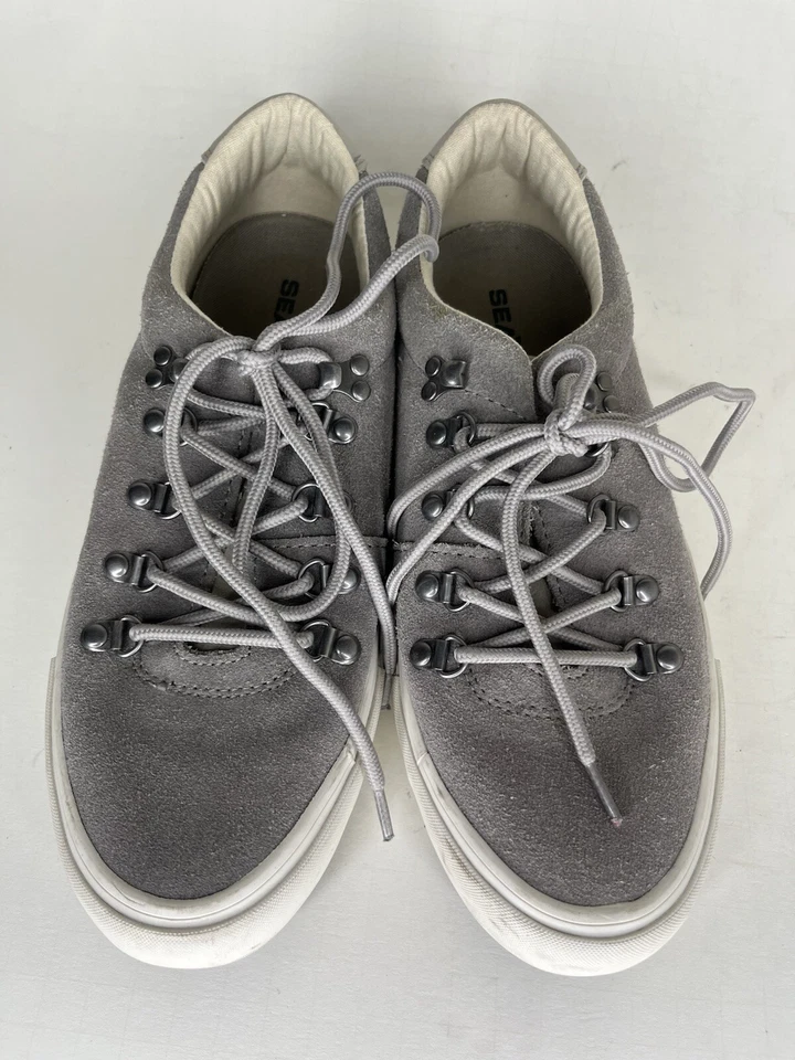 Seavees Yosemite Zapatos de Senderista Tenis con Cordones Mujer Talla 9 Gris Gamuza Foto 2 de 4