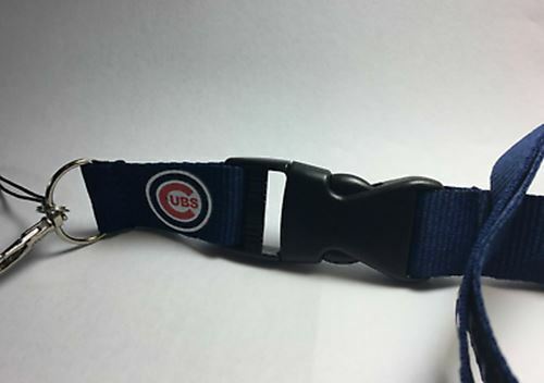 Chicago Cubs Lanyard Badge Key Chain Clip Face Mask Holder Strap Saver New - Picture 2 of 8
