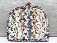 VINTAGE LADIES FABRIC TEA COASY TEA COVER COSY  MULLTICOLOURED COSIE