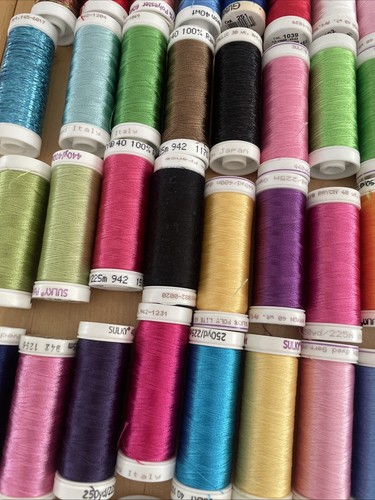 Mixed Lot of 104 Spools Sulky Rayon And Polyester Embroidery Thread 250yds - Picture 14 of 24