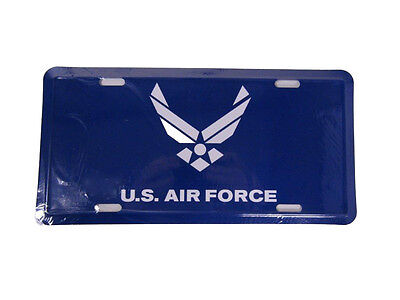 Air Force Retired USAF Blue Wings 6/"x12/" Aluminum License Plate Tag Made In USA