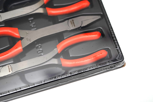 Snap on Tools New PL308CFO 3 pc Long Nose Pliers Set ORANGE908CFO,408CFO,609CFO - Picture 3 of 10