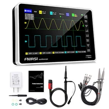 FNIRSI 1013D Plus Tablet Oscilloscope 2CH 100Mhz Bandwidth 1GS+P4100 100X Probe