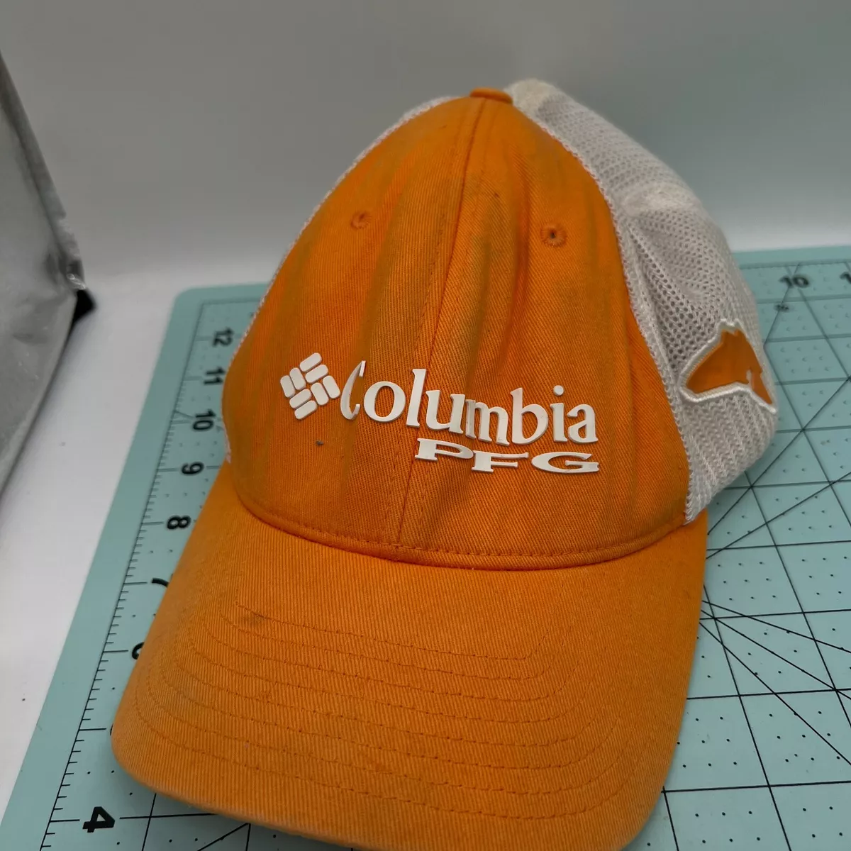 Orange columbia pfg best sale hat