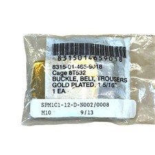 Military Belt Buckle Gold Plated 1 5/16" Trousers Cage 8T532 8315-01-4565-9018