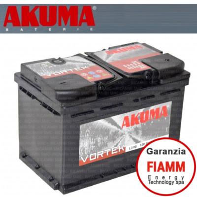 BATTERIA AUTO AKUMA = FIAMM 100 AH 12V 800A EN ORIGINALE NUOVA LANCIA THESIS