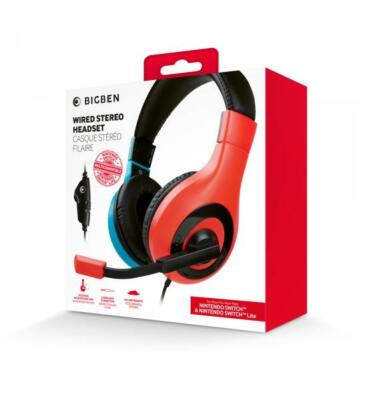 Bigben für Nintendo Switch / Lite Stereo Gaming Headset V1 rot, blau BB006926
