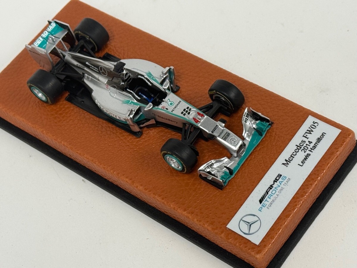 1/43 Mercedes W05 from 2014 F1 Season of Lewis Hamilton Leather
