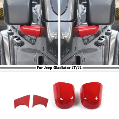 For 2018-2025 Jeep Gladiator JT/Wrangler JL Red Side Rear Mirror Base Cover Trim