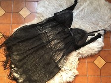 Sottoveste In Seta Morbida Nero