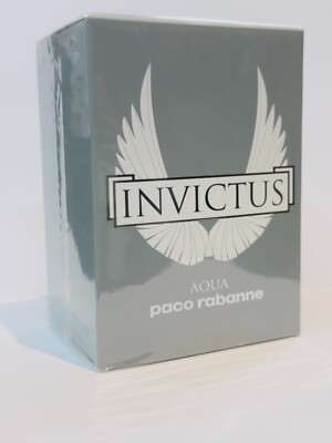 AQUA INVICTUS PACO RABANNE 3.4 FL oz / 100 ML Eau De Toilette Spray Sealed Box