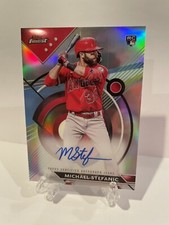 2023 Topps Finest Refractor Michael Stefanic RC AUTO Angels