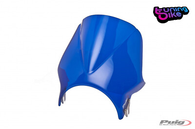 PUIG WINDSHIELD UNIV. MOD. WINDY FOR SUZUKI GN250 82' - 99' BLUE