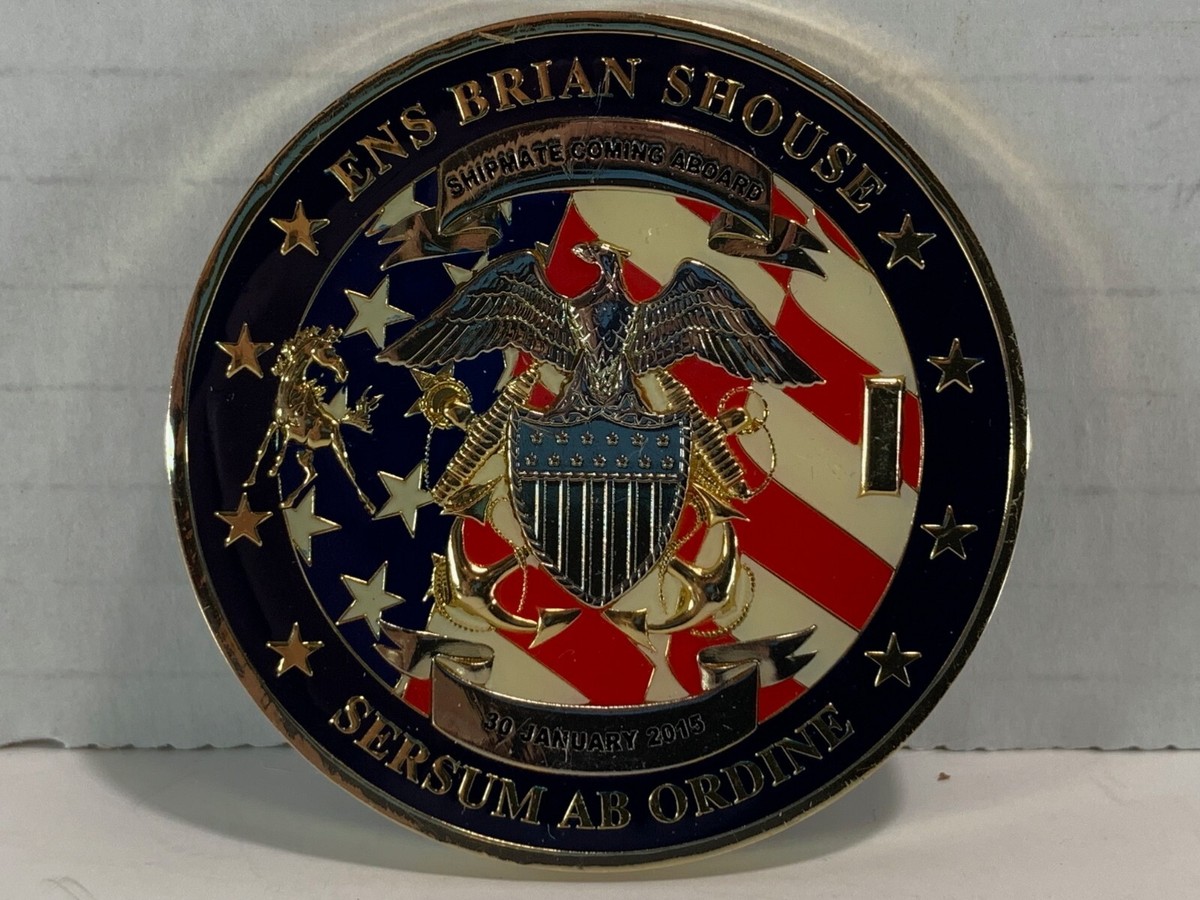 US Navy SERSUM AB ORDINE ENS Brian Shouse ACC (AW/SW) Challenge Coin 30 Jan  2015 | eBay