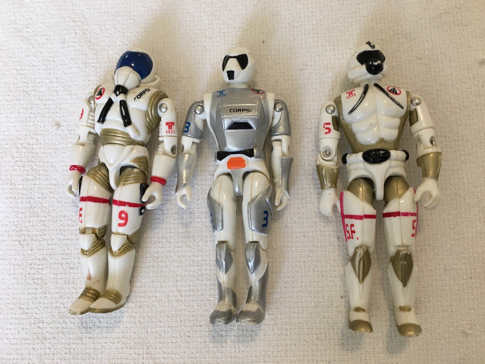 Lanard 1994 The Corps Star Force Lot Of 3  Action Figures Astronaut EUC #3, 5, 9