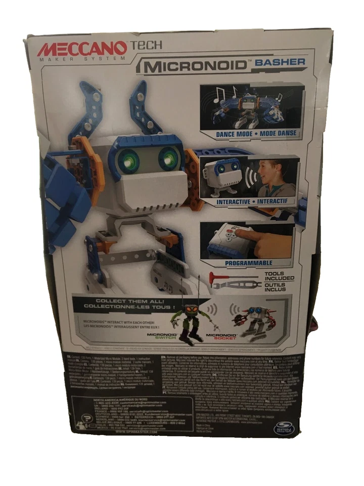 Meccano 2016 Micronoid Basher Programmable Robot Interact Maker System 16404 NEW - Image 3 of 4