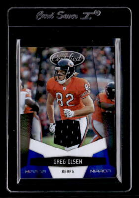 2010 Certified Mirror Blue Materials #25 Greg Olsen Jersey /100 - NM-MT