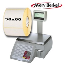 Maßstabsetiketten [mm]58x60 CAS/Dibal/Bizerba/Avery Berkel 8,16,24,48 Rollen