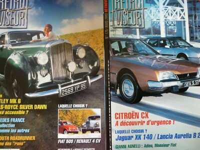 Set 2 SPIEGEL Bj2003 Plymouth Roadrunner, Bentley MK6, Citroën CX, Fiat 500 