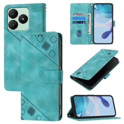 For Wiko T20 Skin-Feel Embossed Leather Phone Case Cover Shell