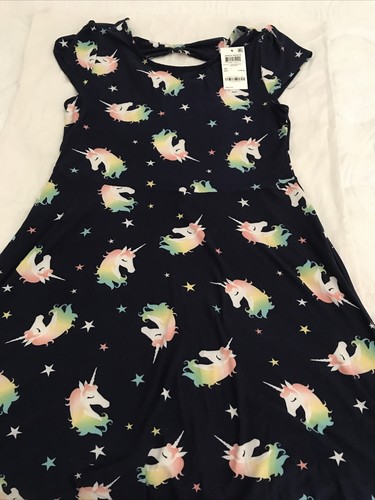 NEW macys unicorn Girls dress size 