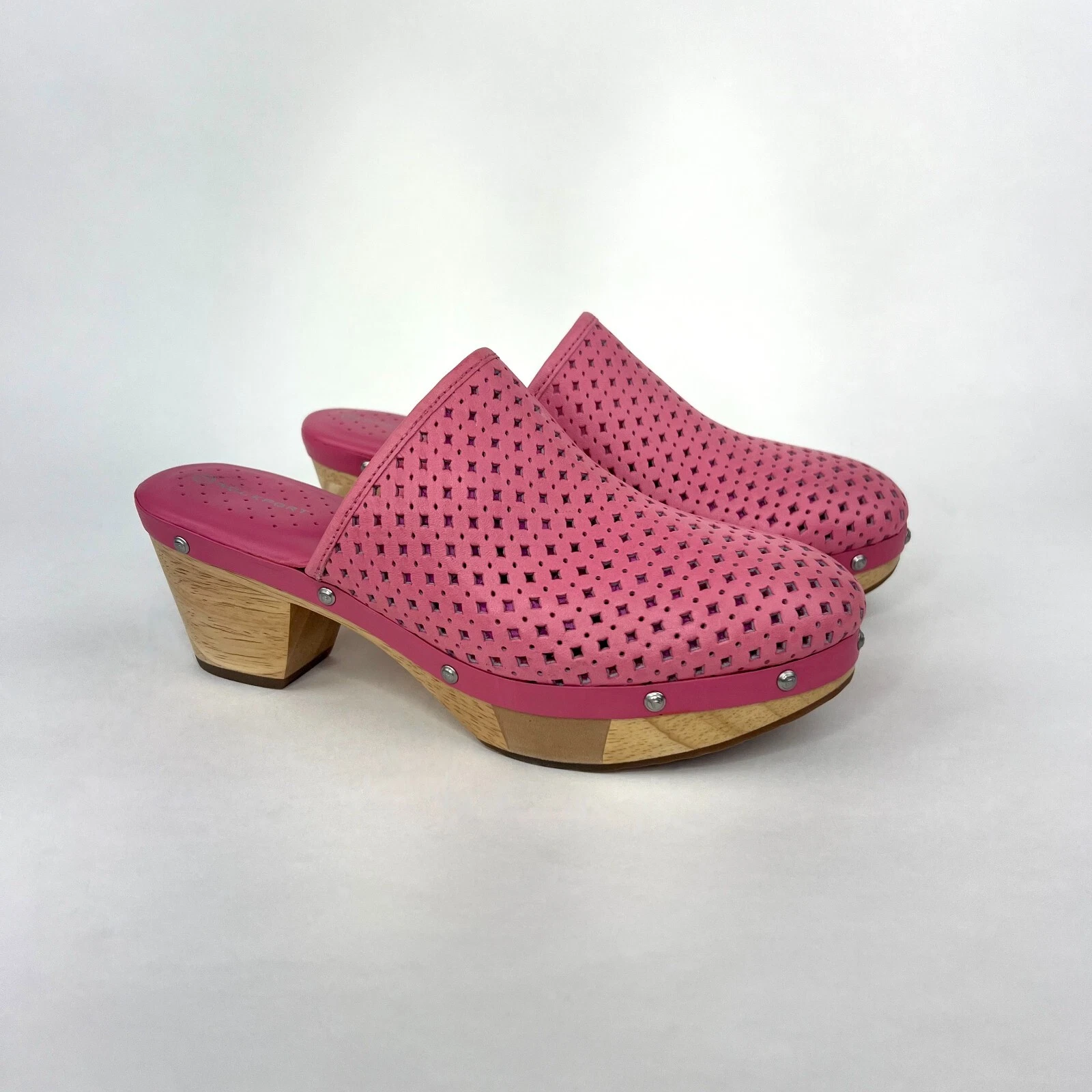 Zoccoli slip on Rockport Adiprene by Adidas in pelle rosa mules taglia donna 6 5M