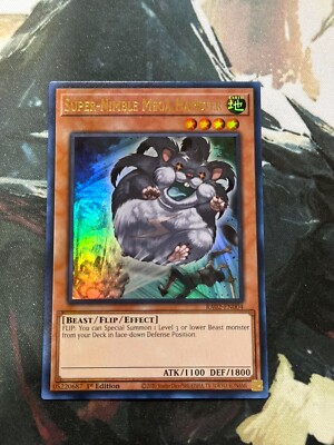 Yugioh Super Nimble Mega Hamster Ultra Rare RA02