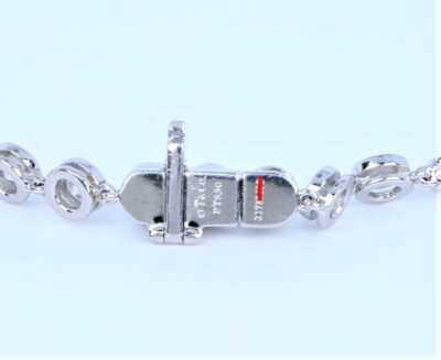 $98,500 Tiffany & Co T Drop Platinum 10.52ct Diamond Bezel Set