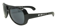 BRAND NEW Black Flys Sunglasses KING FLY SHINY BLACK Smoke LENS LIMITED RELEASE