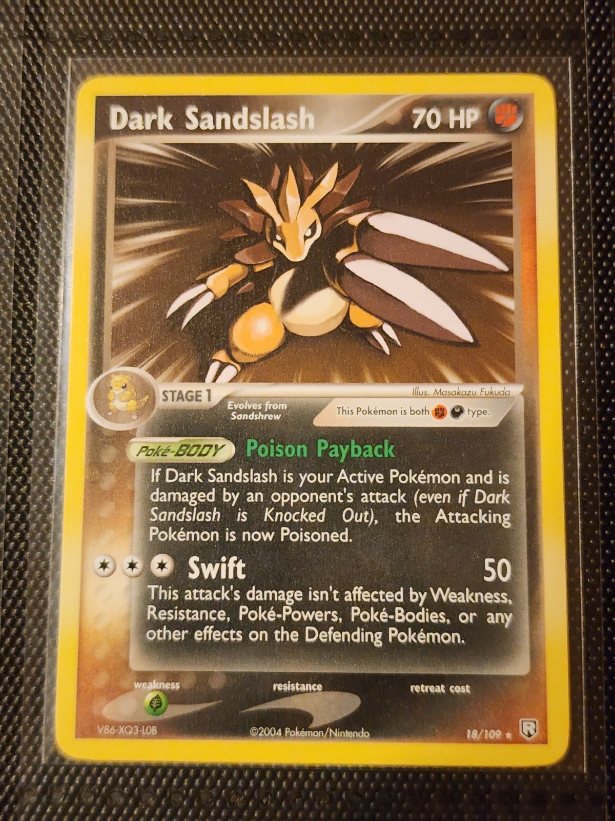 Dark Sandslash Rare Team Rocket Returns 18/109 NM Pokemon Card