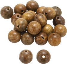 100pcs Natural Wooden Beads 8mm Green Sandalwood Round Polished Loose Bead Smoot