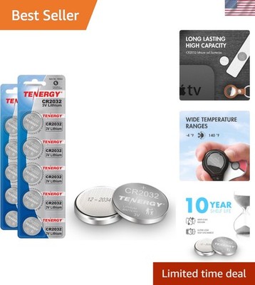 3V CR2032 Batteries   Anti-Leak Design for Long-Lasting Performance, 10 Count