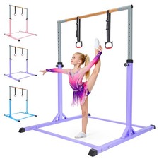 Gymnastics Kids Horizontal Bars Training Kip Bar Adjustable Height Gym Home Gift