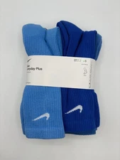 Nike Everyday Dri-FIT Crew Socks Blue Variety 6 Pairs Men's Size 8-12 SX6897-937