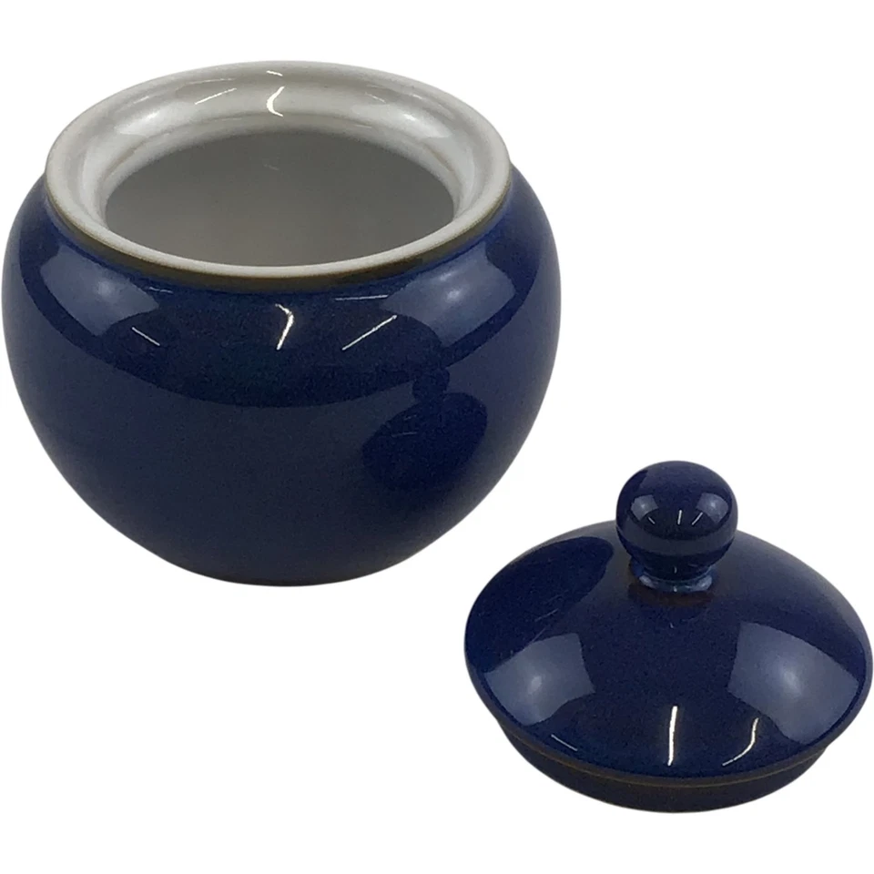 Denby Imperial Blue Lidded Sugar Bowl Tableware Microwave Dishwasher Safe - Image 4 of 4