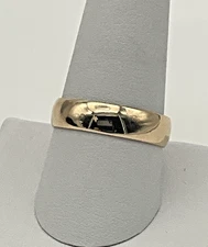 14K Yellow Gold High Polished 5.1mm Wedding Band