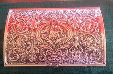 VINTAGE: Alte silberfarbene Blechdose mit Dec...