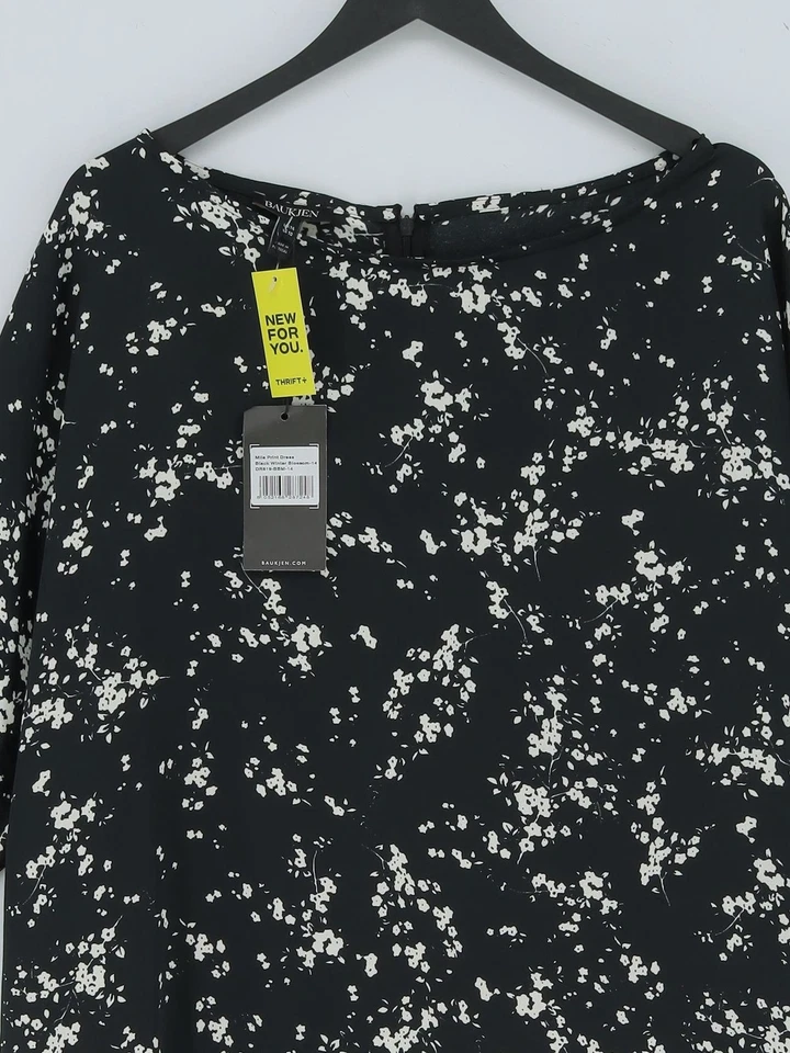 Baukjen T-Shirt Midi Dress UK14 in Black - Image 3 of 4