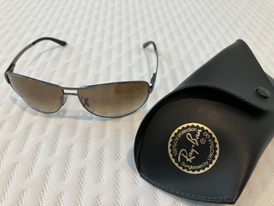 Ray-Ban RB 3342 Warrior Sunglasses - Gunmetal/Brown Gradient Excellent Condition