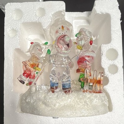 HERITAGE MINT LET'S BUILD A SNOWMAN HOLIDAY ICE SCULPTURES C147 Christmas Decor