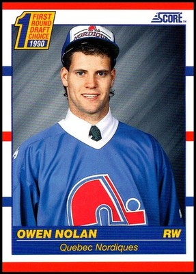 1990-91 Score American #435 Owen Nolan - Rookie RC FREE SHIPPING!