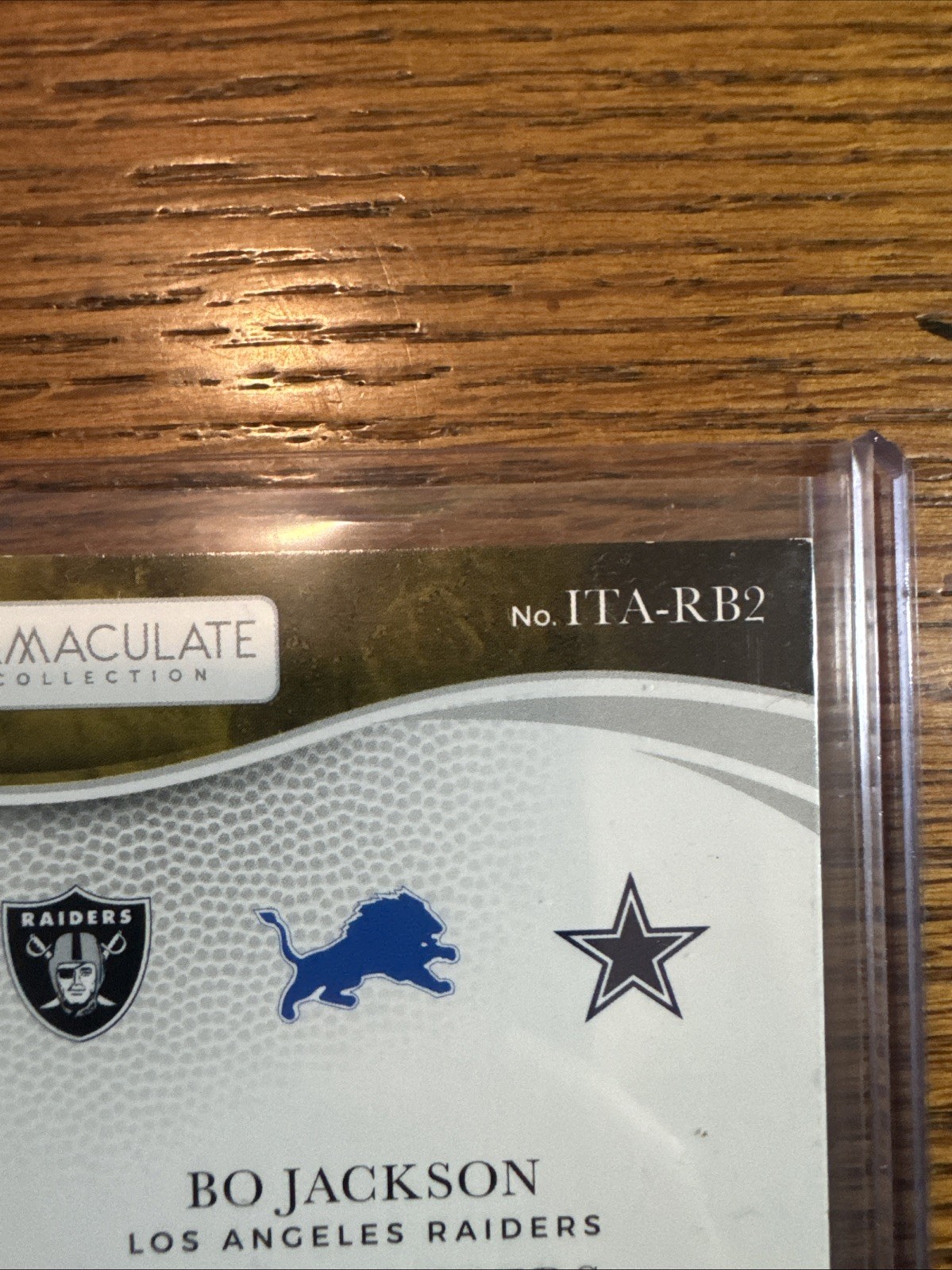 2025 Immaculate Bo Jackson, Barry Sanders And Emmitt Smith Triple Autos 10/10 view 15