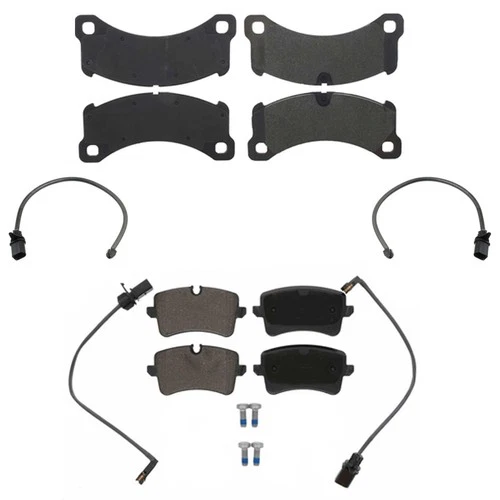 For Porsche Macan S 3.0L 2015 2018 2020 Front & Rear Euro Brake Pads Sensors