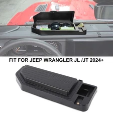Dash Tray Storage Box W/ Cap Organizer Accessories for Jeep Wrangler JL JT 2024+