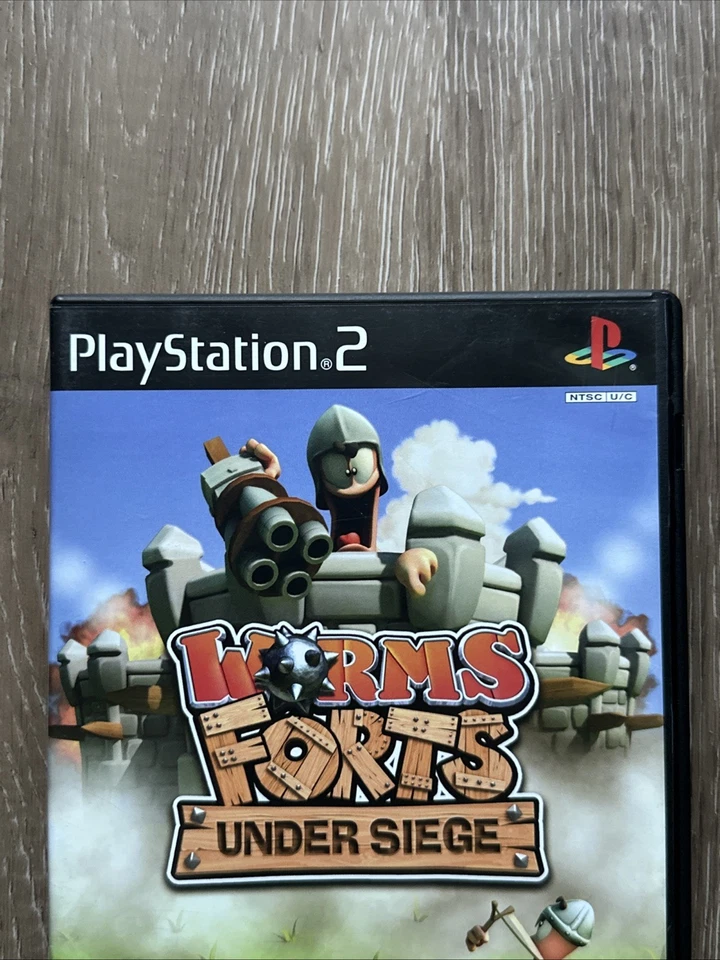 GREAT SHAPE Worms Forts Under Siege Sony PlayStation 2 PS2 Black Label FAST SHIP - Image 3 of 4