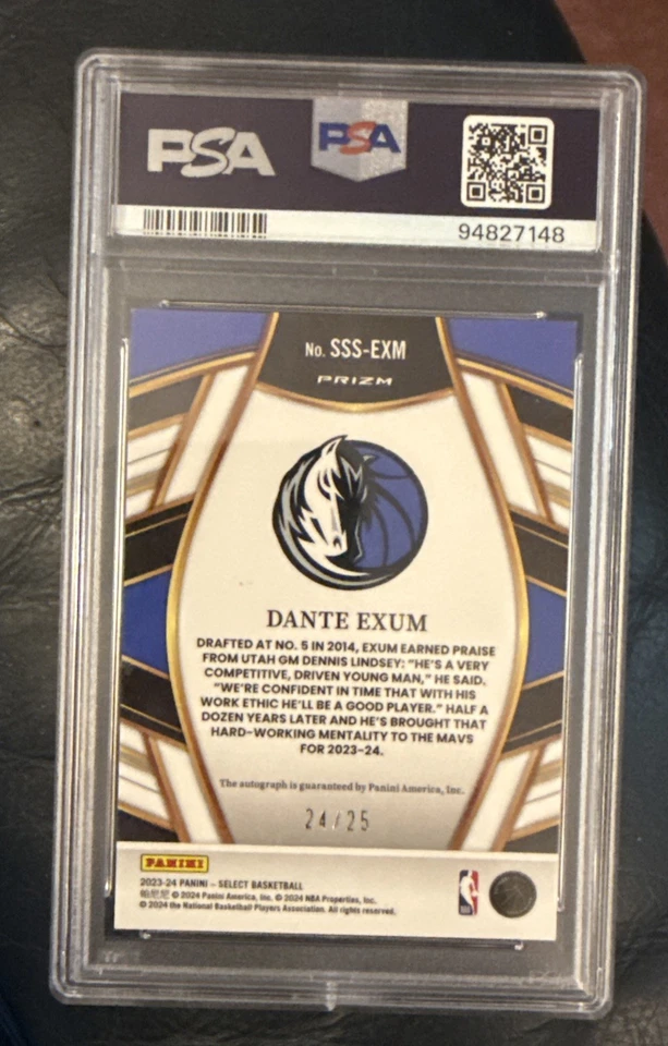 23 Select White Cracked Ice Dante Exum 24/25 automático - PSA 10 🏀🔥 Foto 2 de 4