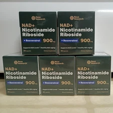5 Pack - Nicotinamide Riboside Resveratrol NAD+ - Healthy Skin Aging |EXP 11/26|